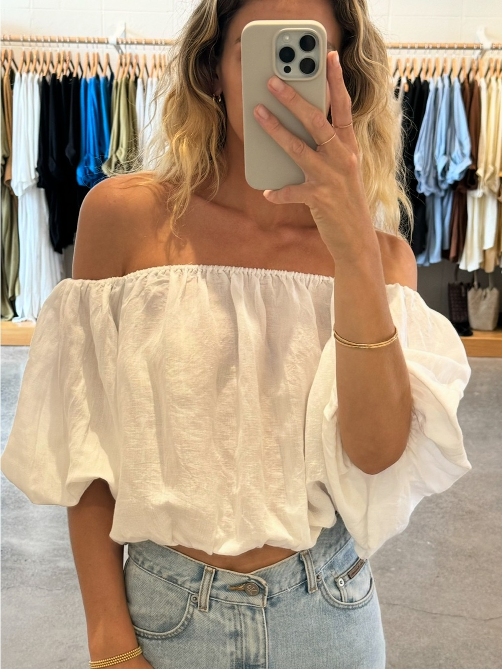 Gillia White Nani Off Shoulder Top